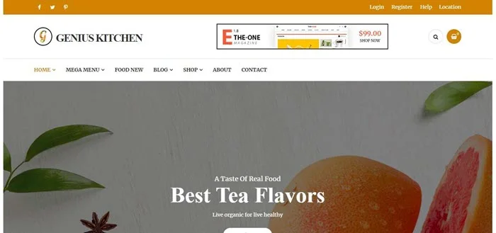 Best Elementor Theme For Food Blog 2022 2 Genius Kitchen-News Magazine and Blog Food WordPress Theme