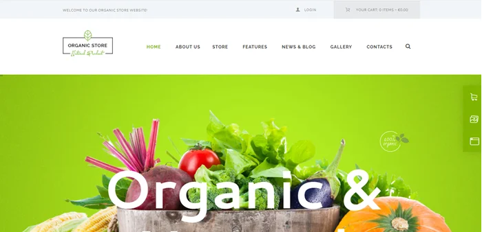 Best Elementor Theme For Food Blog 2022 4 Organic Store Eco-Products Shop WordPress Theme