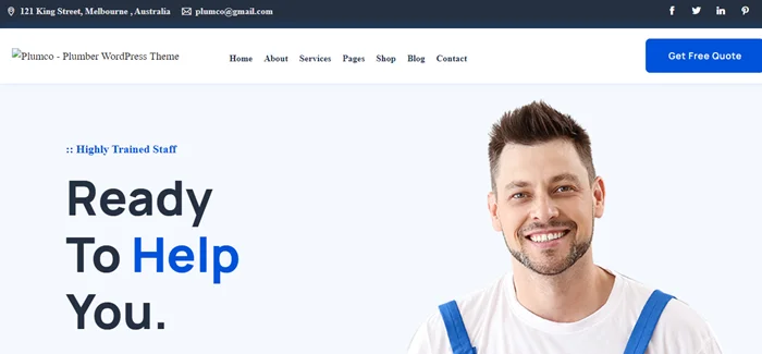 Plumco – Plumber WordPress Theme