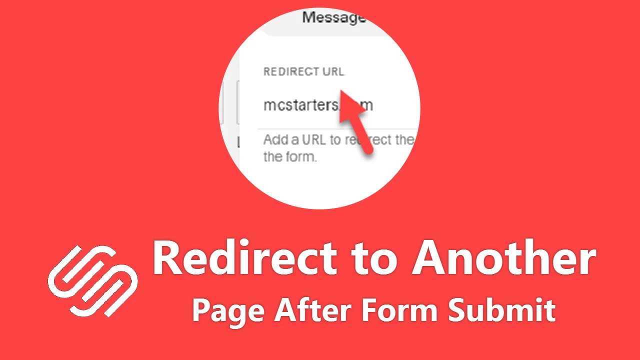 How to Redirect to another page after form submit Squarespace