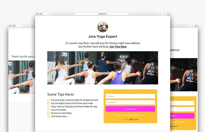 Download 25+ Best Elementor Landing Page Templates to Boost Conversions 10 Squeeze-Landing-Page-V2