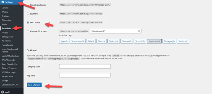 Your Sitemap appears to be an HTML page. Please use a supported sitemap format instead 2 WordPress Permalink Settings