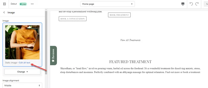 How to add Alt text to images on Shopify? 8 Click on Edit Alt text