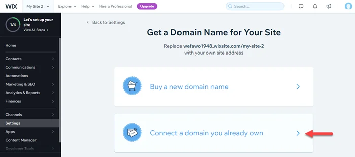 How to Connecting Your Own Domain Name to wix 6 Connect a domain you already have