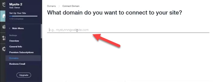 How to Connecting Your Own Domain Name to wix 11 Search domain