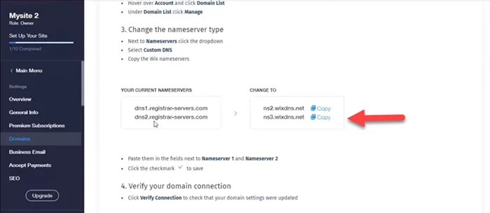 How to Connecting Your Own Domain Name to wix 13 Wix Custom DNS