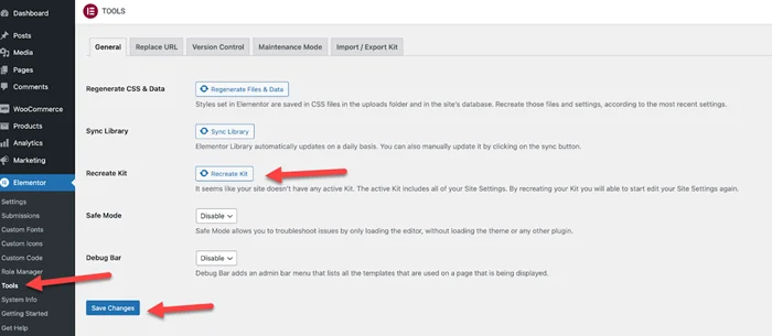 How to Reset Elementor Settings Back To Default 4 Recreate The Default Kit