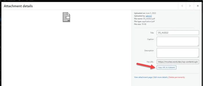 How to Create A Download Link With Elementor 2 copy file url