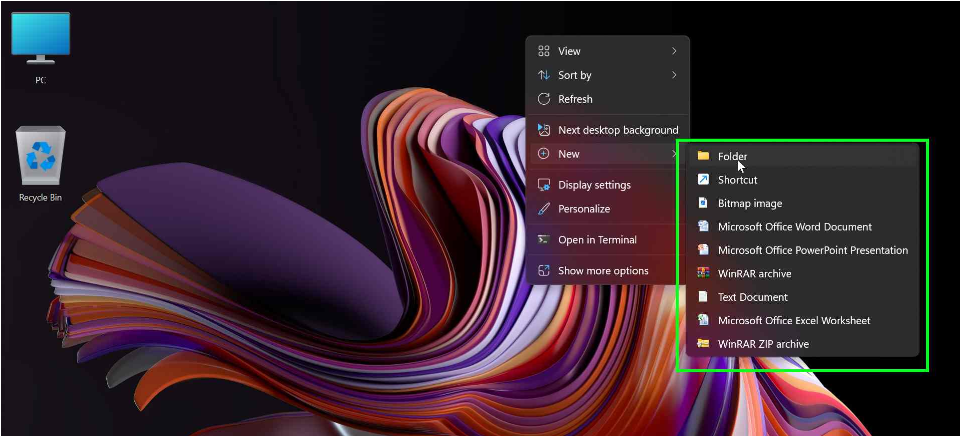 3 Ways to Create a Folder in Windows 10 and 11? 2 Create a new folder using right-click menu step 2