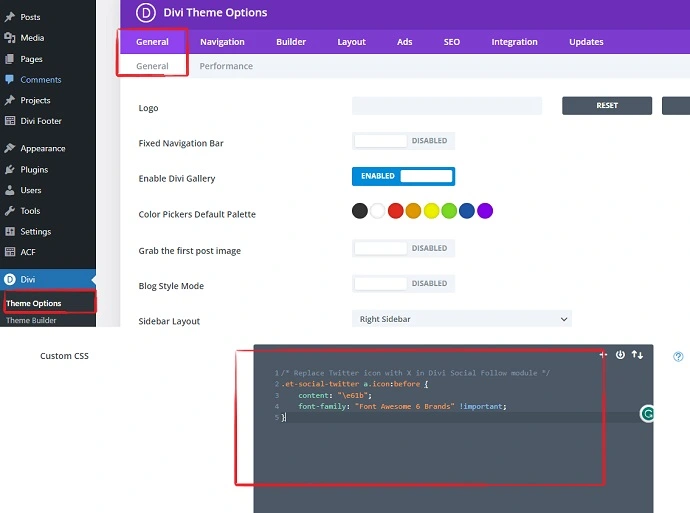 How To Replace The Twitter Icon With X In Divi? 2 Divi Custom Css Code