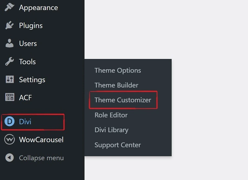 How to add a favicon to Divi theme: A Step-by-Step Guide 2 Divi Theme Customizer