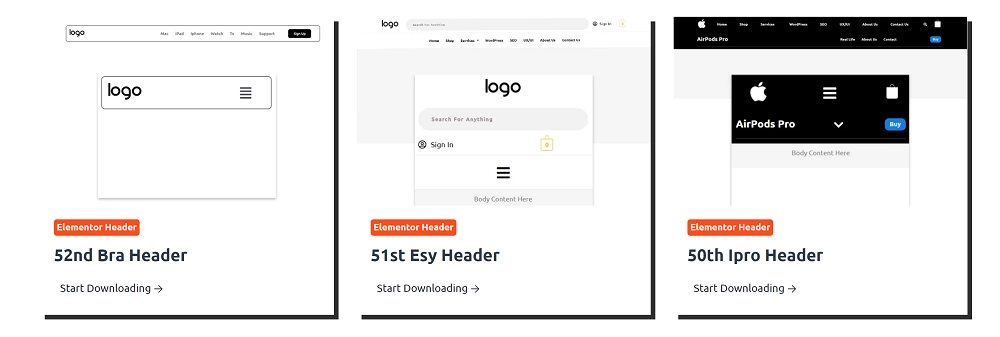2 Quick Ways to Create a Custom Header in Elementor in 2024 1 Mc Starters Header Template