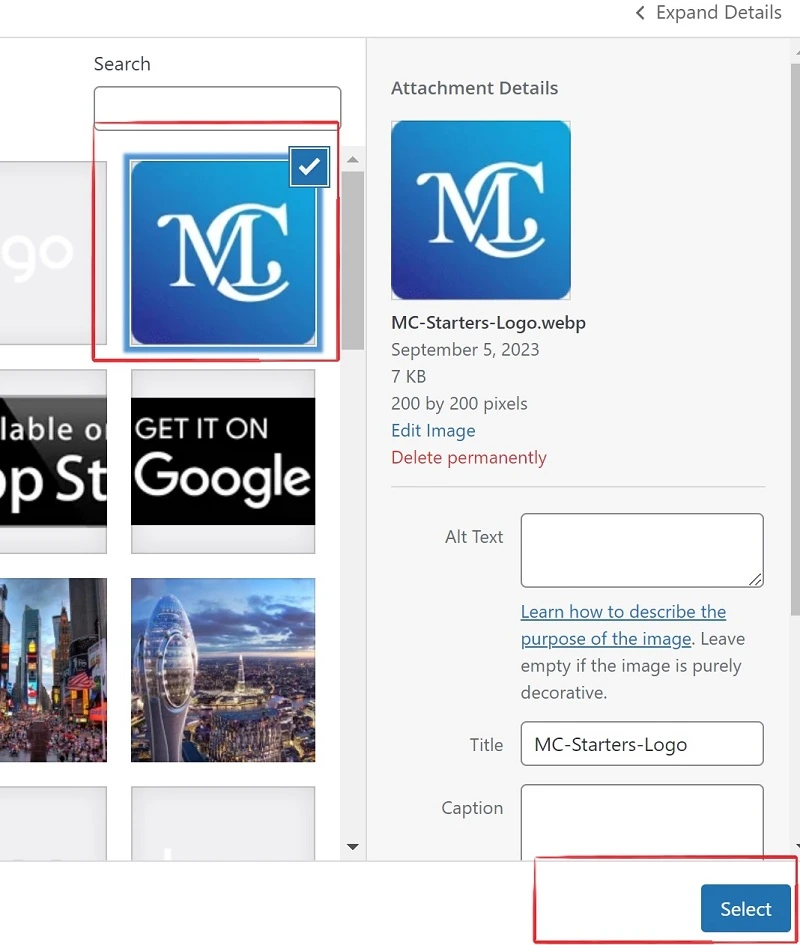 How to add a favicon to Divi theme: A Step-by-Step Guide 6 Select Icon Logo