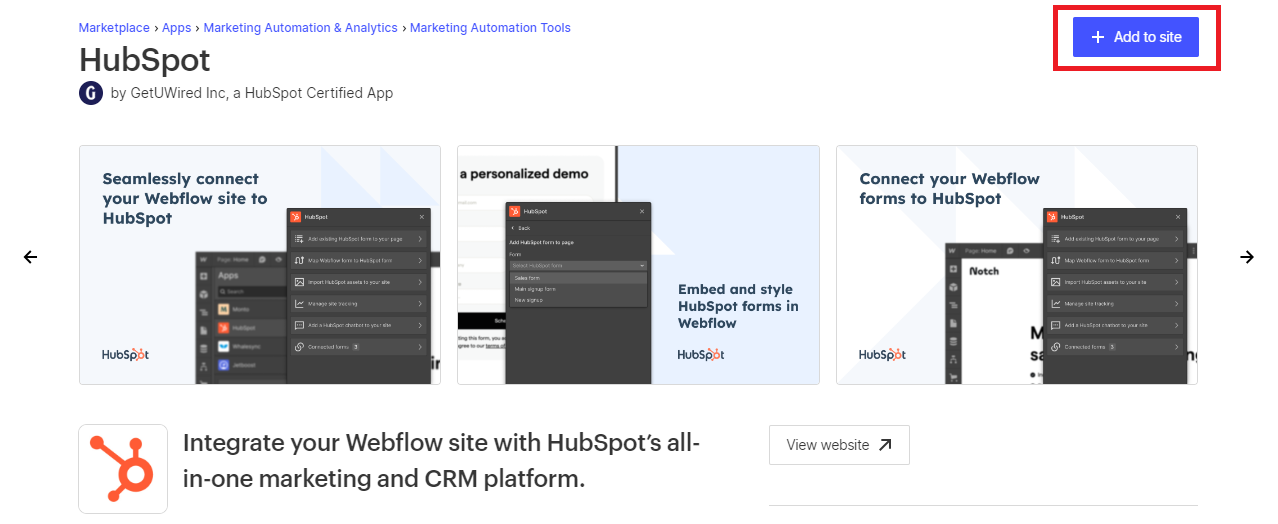 Add to site