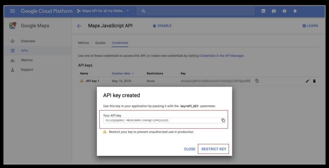 How to Create a Google Map API Key: Step-by-Step Guide 6 Copy the generated API key