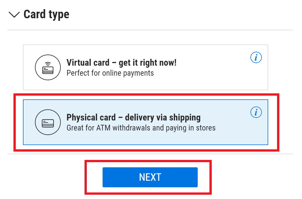 Payoneer Physical Card
