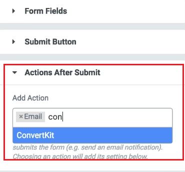 How to integrate Elementor Form to ConvertKit? 3 Click Actions After Submission