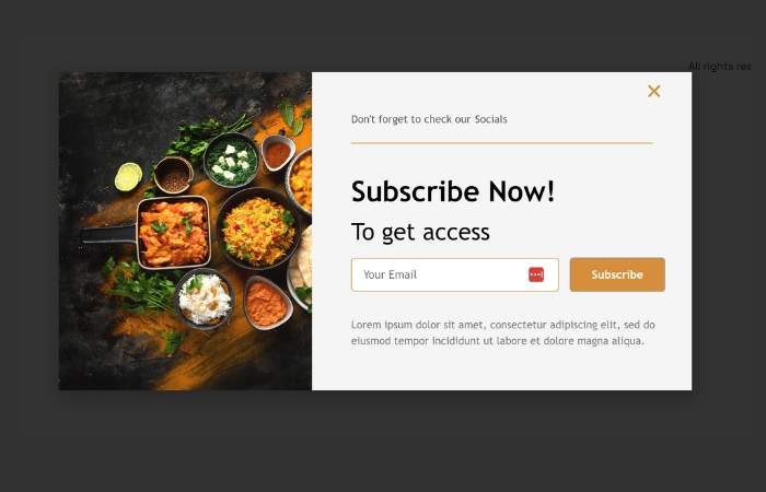 Elementor Popup Templates 01