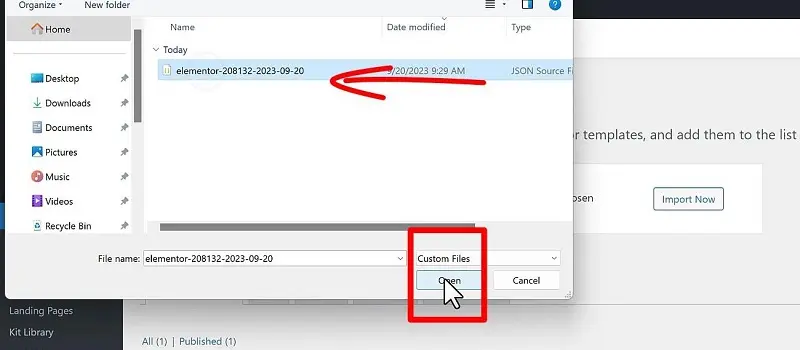 How to Create a WordPress Single Post Template | Elementor 6 Open Json File