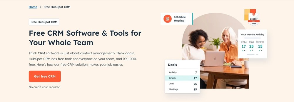 Best CRM software for email integration 2 HubSpot CRM