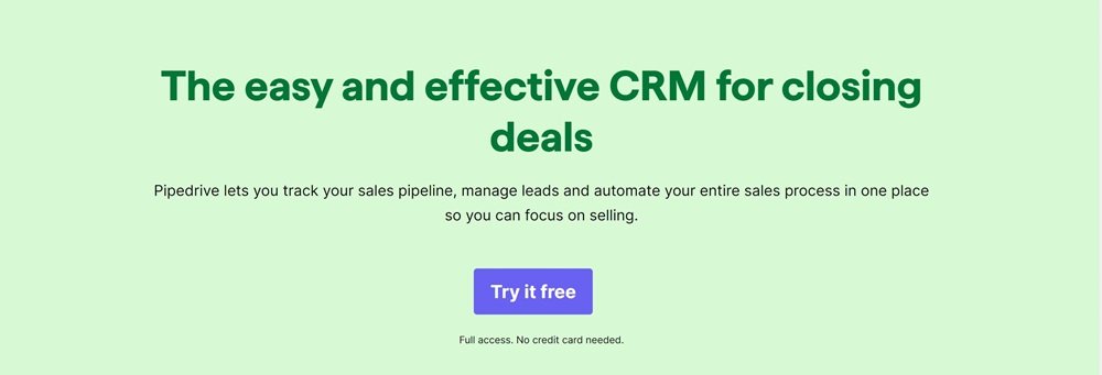 Best CRM software for email integration 4 Pipedrive