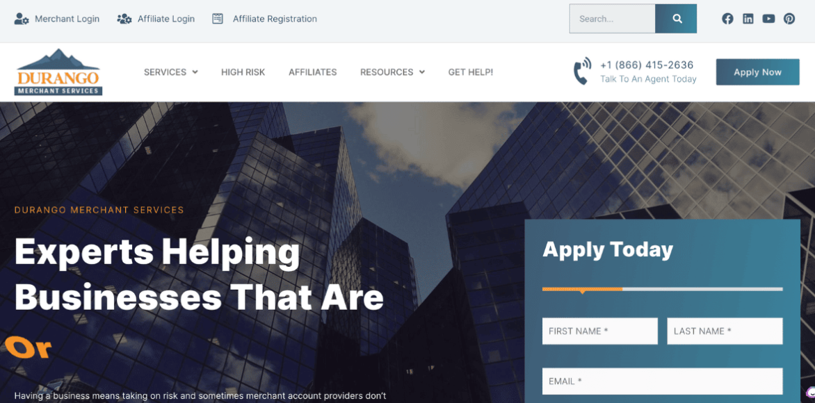 Best High-Risk Merchant Account Service Providers in the USA (2024) 5 Review Durango Merchant Services