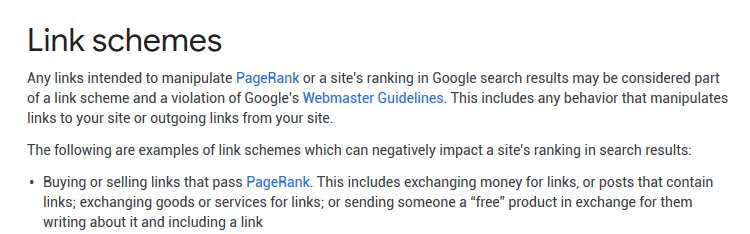 google-link-scheme