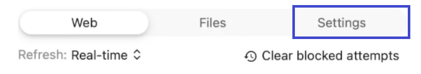Scan files you download for malware with a few simple steps 7 Access the Settings tab