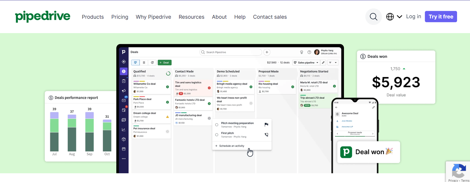 5 Best CRM for Large Companies in 2024 1 Pipedrive