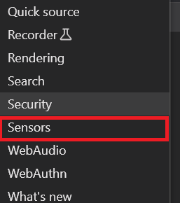 How to change your location on Google Chrome? Step-by-Step Guide 4 click on the Sensors