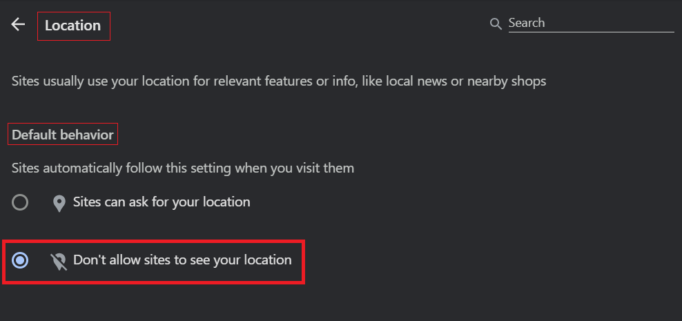 How to change your location on Google Chrome? Step-by-Step Guide 13 select “Don’t allow sites to see your location.”
