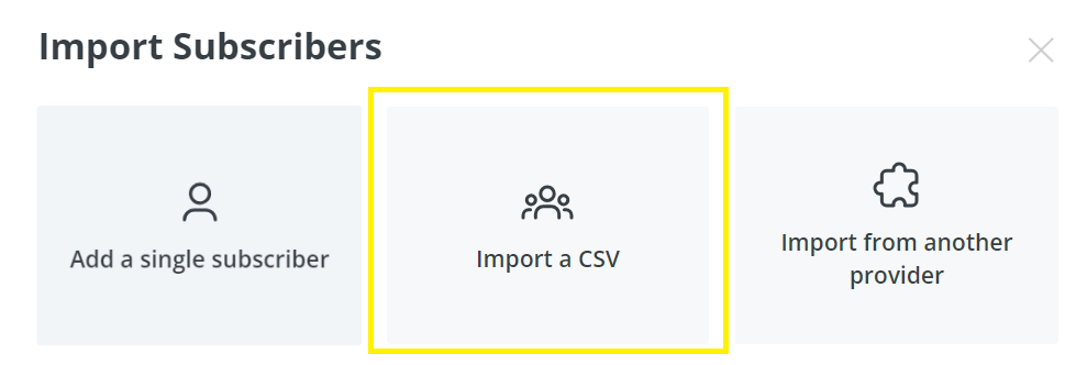 How do you import your Mailchimp contacts into ConvertKit? 11 Select Import a CSV