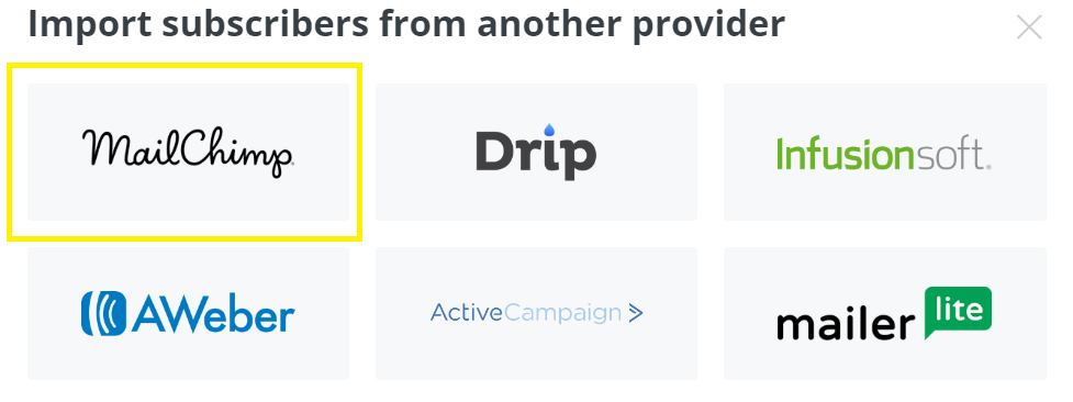 How do you import your Mailchimp contacts into ConvertKit? 5 select mailchimp