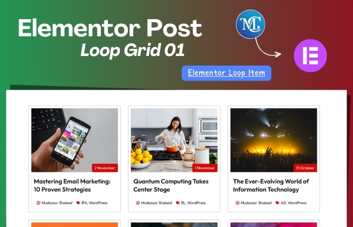 Elementor Post Grid 01 - Loop Item