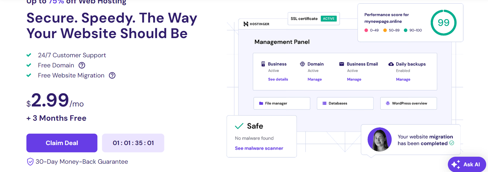 Hostinger Web Hosting Pricing Plans