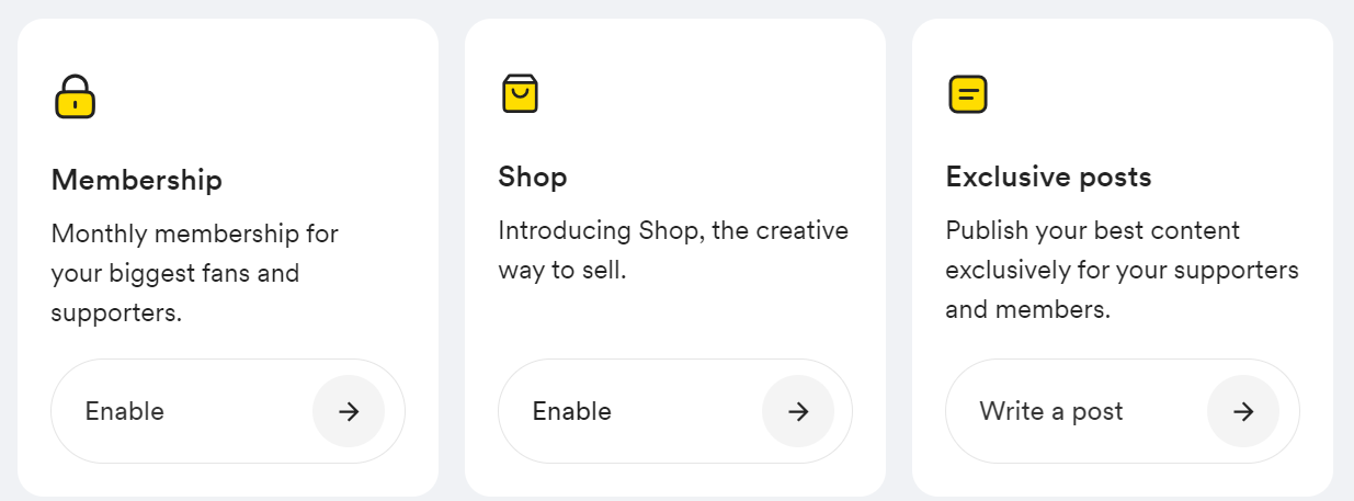 How to Create Buy Me a Coffee Account and Setup Page 8 Enable Memberships and Extras on buy me a coffee