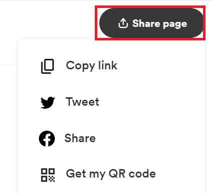 How to Create Buy Me a Coffee Account and Setup Page 9 share the page of buy me a coffee