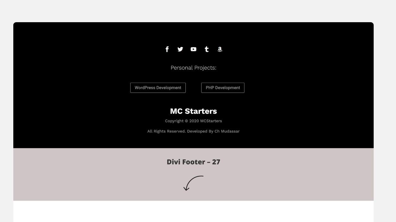 Divi Footer 21 to 30
