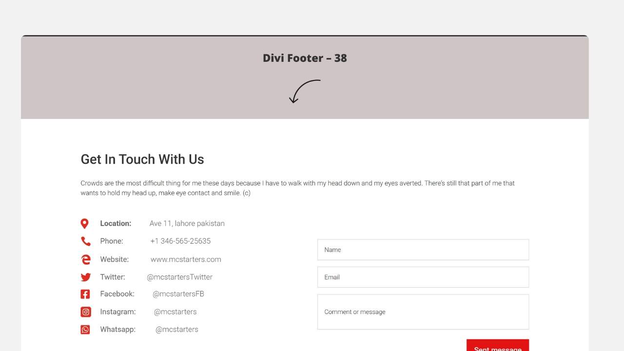 Divi Footer 31 to 40
