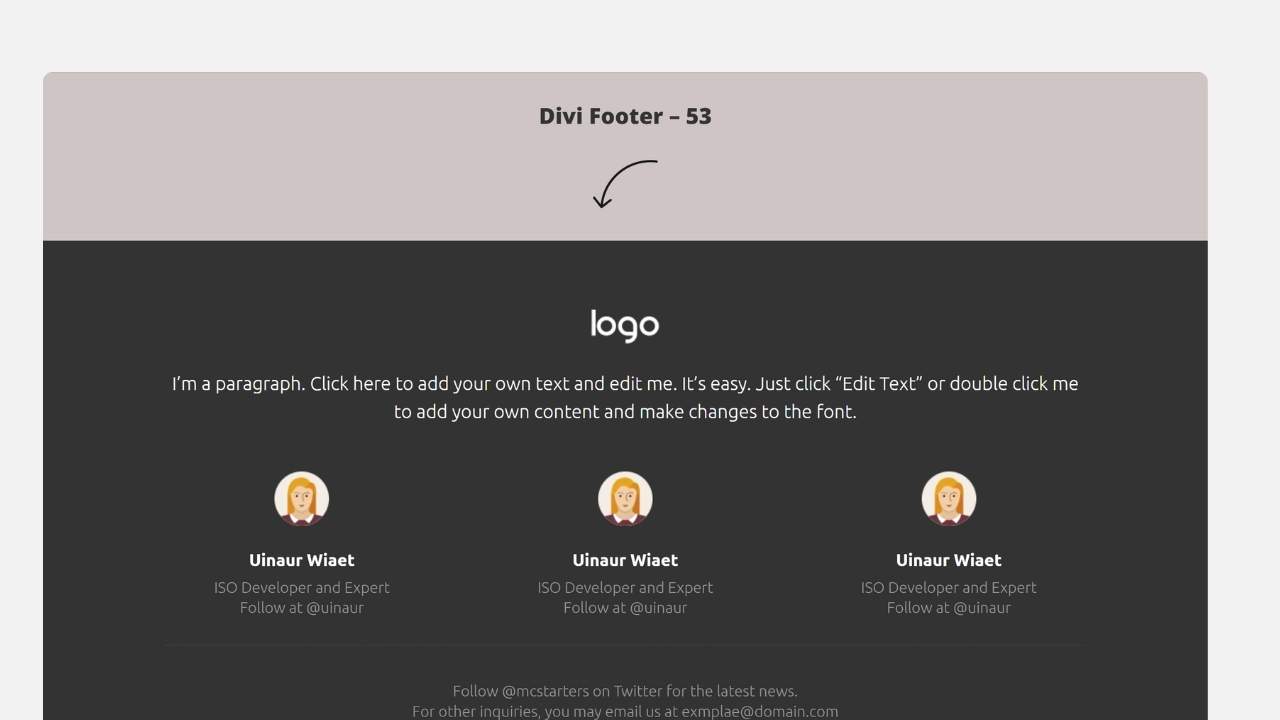 Divi Footer 51 to 60