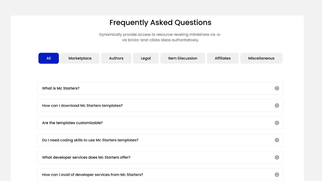 Elementor Faq Templates 05