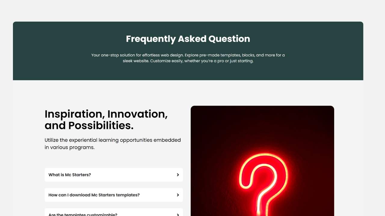 Elementor Faq Templates 06