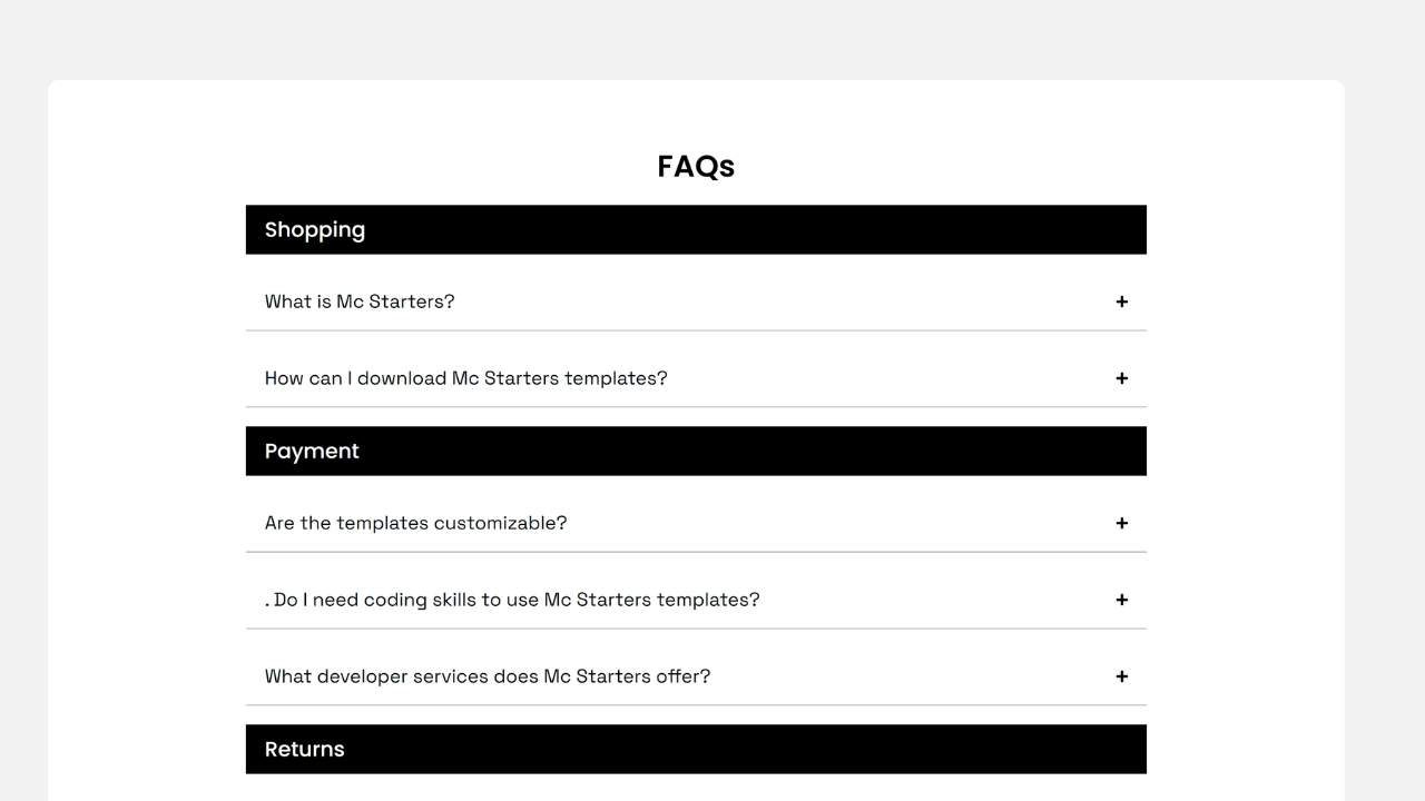 Elementor Faq Templates 09