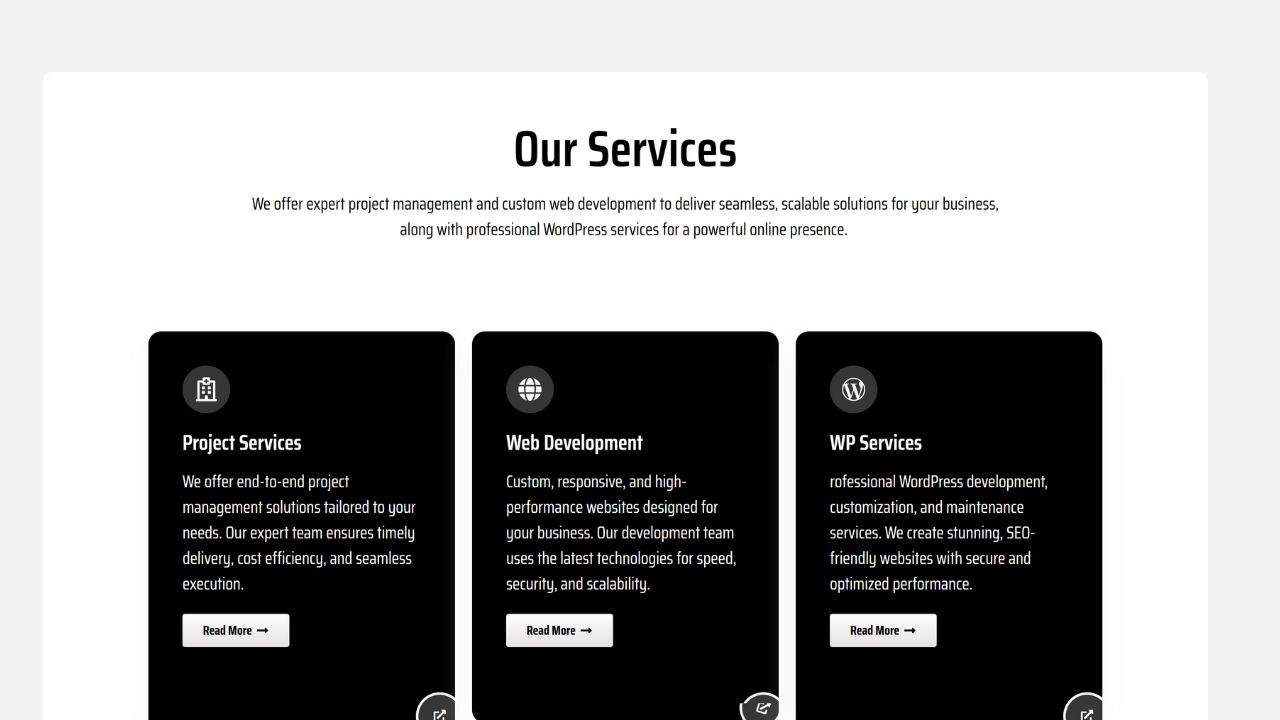 Elementor Services Page 22