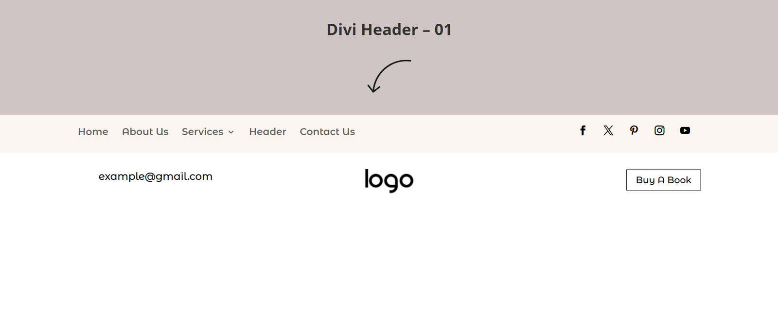 25+ Best Divi Header Templates to Create Professional Website Navigation 1 Divi Header 01 1