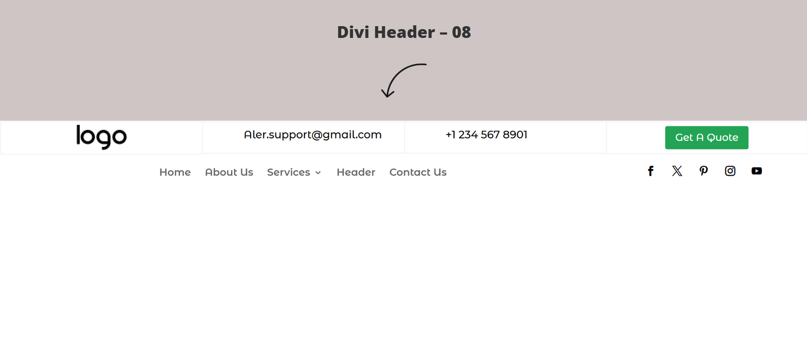 25+ Best Divi Header Templates to Create Professional Website Navigation 8 Divi Header 08