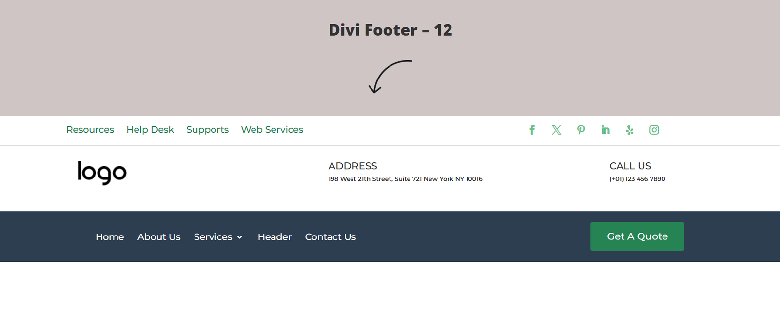 25+ Best Divi Header Templates to Create Professional Website Navigation 12 Divi Header 12