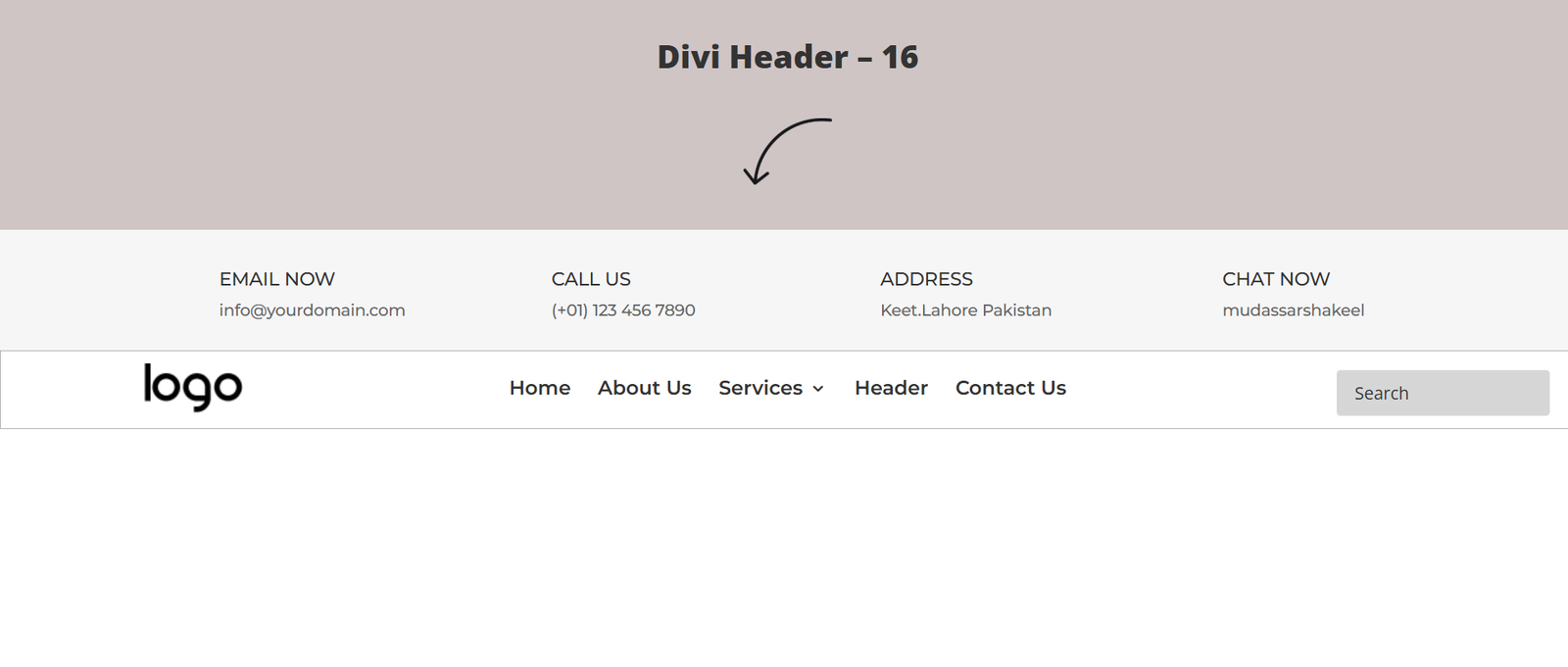 25+ Best Divi Header Templates to Create Professional Website Navigation 16 Divi Header 16