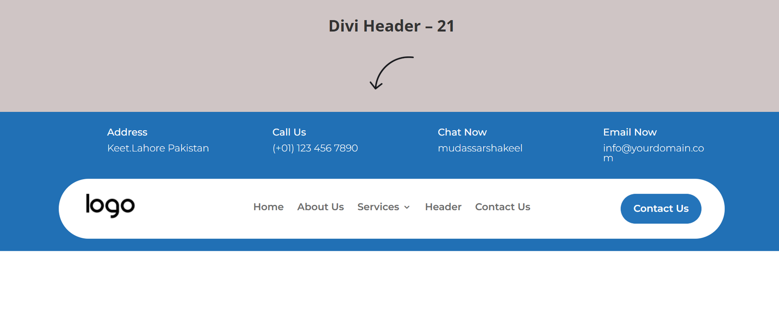 25+ Best Divi Header Templates to Create Professional Website Navigation 21 Divi Header 21