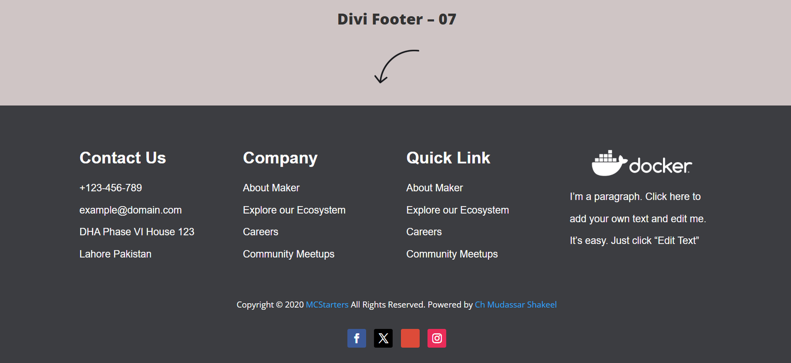 Divi footer 07